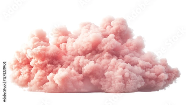 Obraz a pink smoke cloud isolated on a transparent background