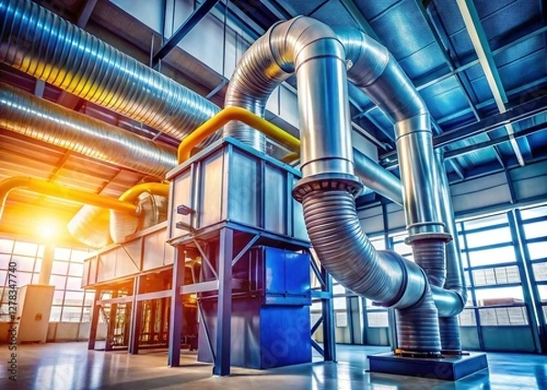 Fototapeta Industrial Dust Collector System: Powerful Air Filtration for Clean Manufacturing