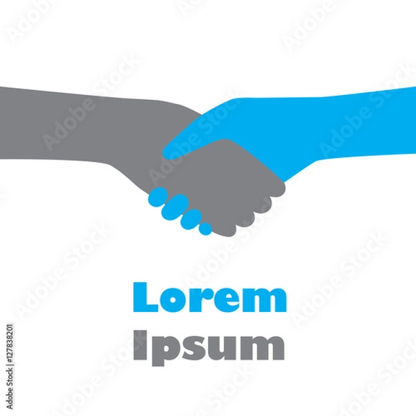 Fototapeta Handshake logo