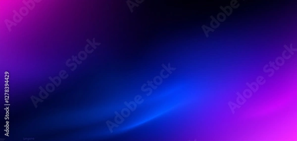Fototapeta A dark blue and purple background with purple light from a corner