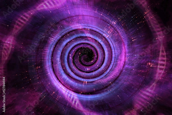 Fototapeta Universe Black Hole 3D Illustration