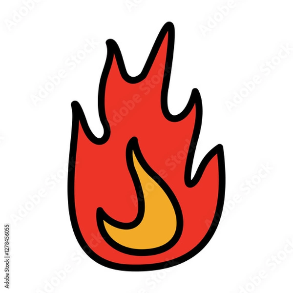 Fototapeta Fire Icon