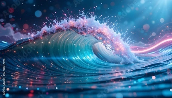 Fototapeta abstract blue background