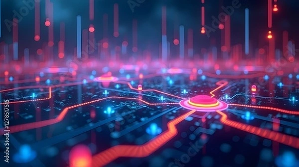 Fototapeta abstract technology background