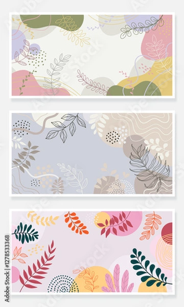 Fototapeta Spring background with beautiful. flower background for design. Colorful background with tropical plants.