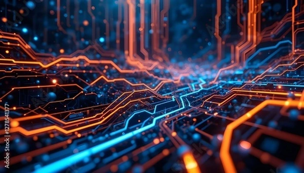 Fototapeta electronic circuit board