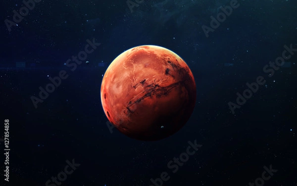 Obraz Mars - High resolution beautiful art presents planet of the solar system. This image elements furnished by NASA