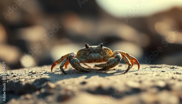 Obraz crab on a rock