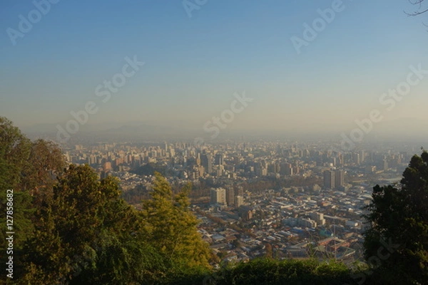 Fototapeta Santiago Skyline