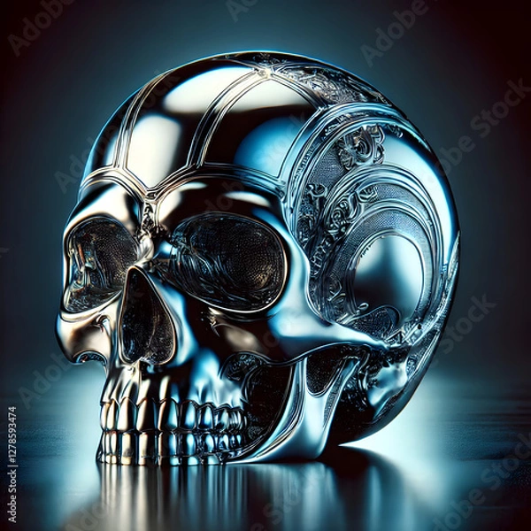 Obraz skull and bones