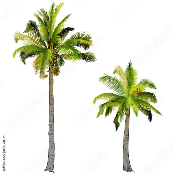 Obraz Two palm trees,