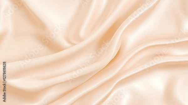 Fototapeta Peach Silk Drape Abstract Background