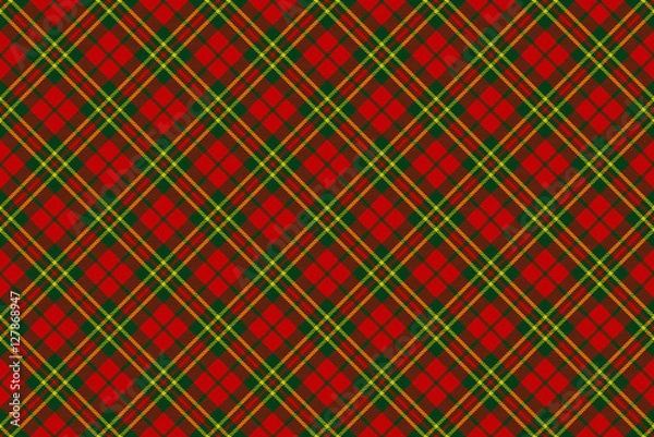 Obraz Seamless christmas tartan pattern