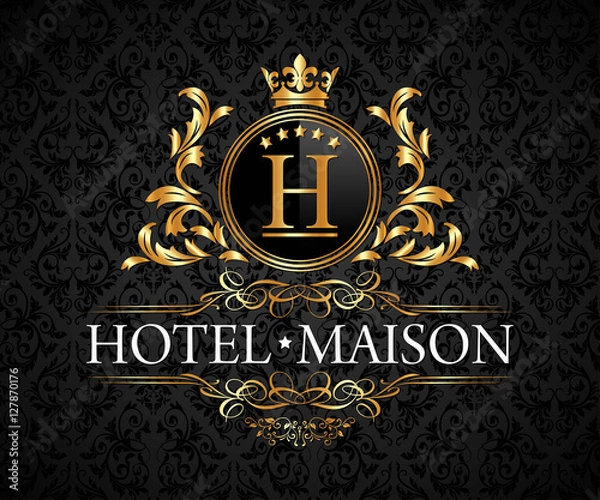 Obraz Luxury, Royal and Elegant Logo Vector Design