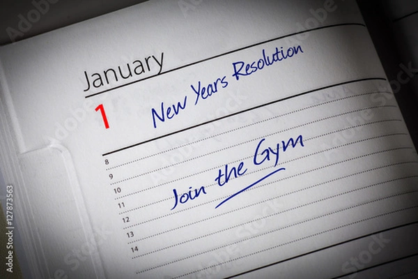 Fototapeta Join the Gym Diary Resolution