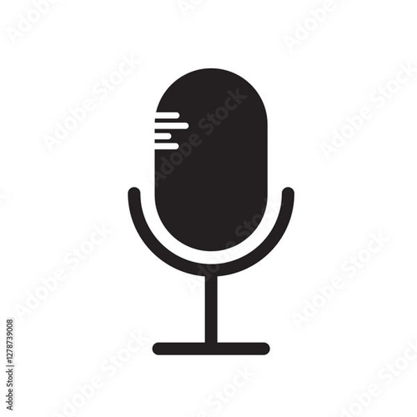 Obraz microphone icon design vector template illustration