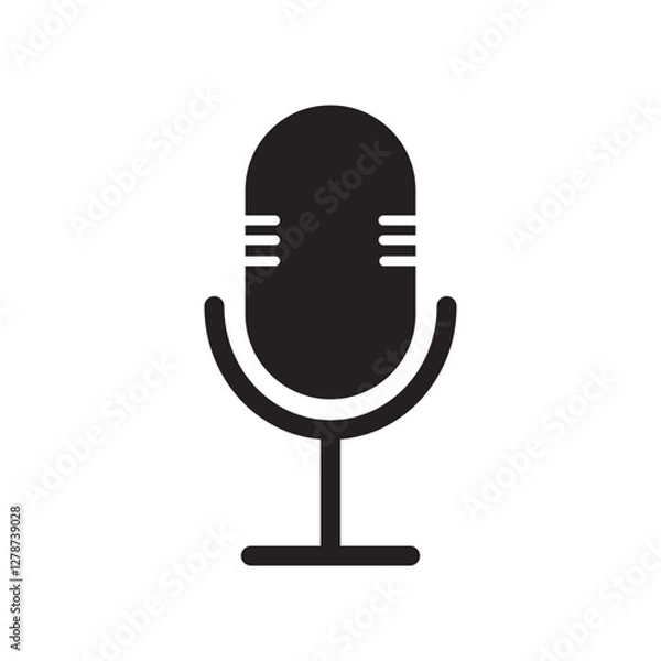 Obraz microphone icon design vector template illustration