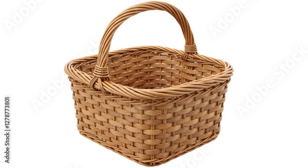 Fototapeta empty wicker basket