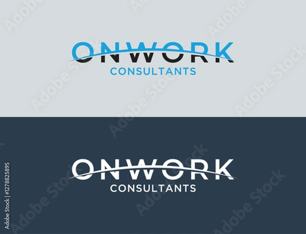 Obraz initials onwork logo design vector