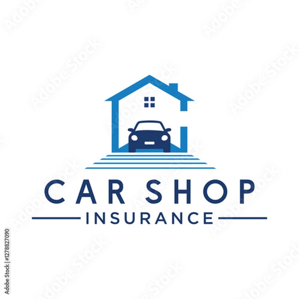 Fototapeta car purchase showroom logo design