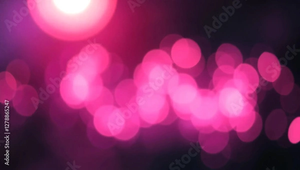 Fototapeta A soft and dreamy bokeh background with out-of-focus glowing lights, perfect for photography, wedding designs, and elegant branding.