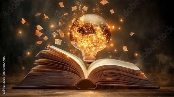 Fototapeta Exploring Concepts and Ideas in a Transformative Book