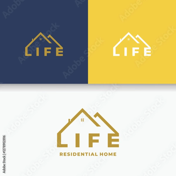 Obraz life logo building house simple design