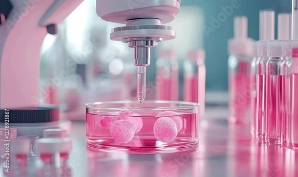 Fototapeta In Vitro Fertilisation (IVF) Macro Concept - Medical Science