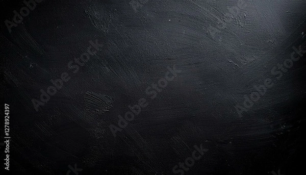Fototapeta a black wall with a white paint the wall is very plain and has no decorations the wall is made of concrete black texture background for template page or web banner