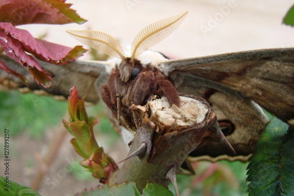 Obraz moth on a flower