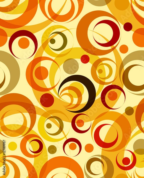 Obraz Orange seamless background. Vector illustration