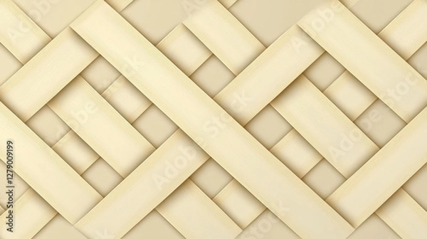 Fototapeta Elegant Beige Woven Pattern with Intricate Textures for Home or Office Decoration