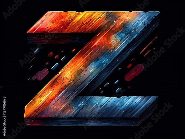 Obraz fonts, original, unique, creative, artistic, stylish, modern, vintage, retro, futuristic, elegant, fancy, decorative, handwritten, calligraphy, script, bold, minimal, geometric, abstract, serif, sans-