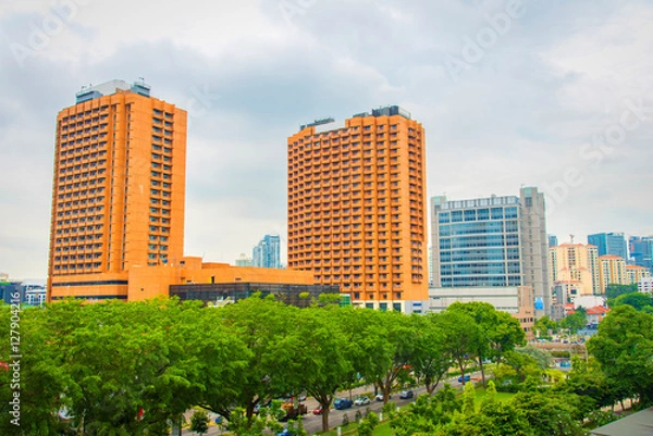 Obraz Colorful building in Clarke Quay