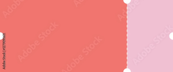 Obraz Ticket Coupon Sale Voucher Coupon. Discount Coupons Tickets Card. Tag label, sale banner with discount coupon. Vector gift voucher vector illustration. Cinema, theater, concert