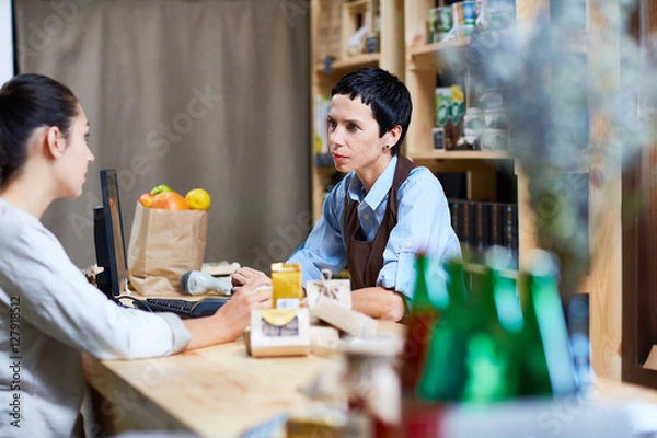 Obraz Talk with consumer