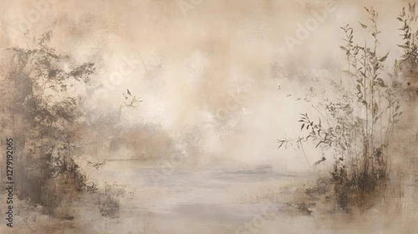 Obraz Whispers of Time: Enchanting Textures and Hues of Aged Parchment Elicit Nostalgic Inquiry into Stories Embedded Within the Fabric of History
