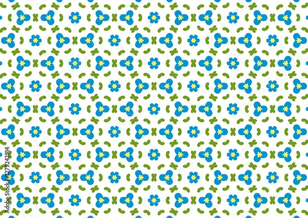 Obraz pattern with blue flowers