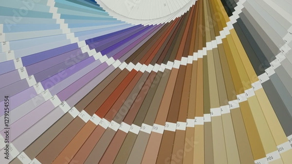 Fototapeta A wide-spectrum color palette centered on earth tones