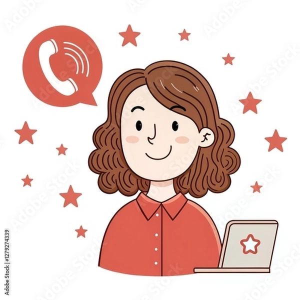 Obraz Consejero de centro de llamadas