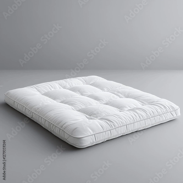 Obraz Mattress topper Isolated on white Background