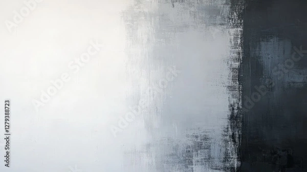 Fototapeta Monochromatic Abstract Art: A Study in Gray Scale and Texture Contrast