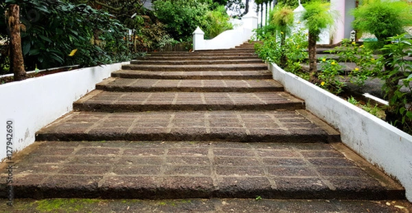 Obraz patterns on a tile floor or walkway