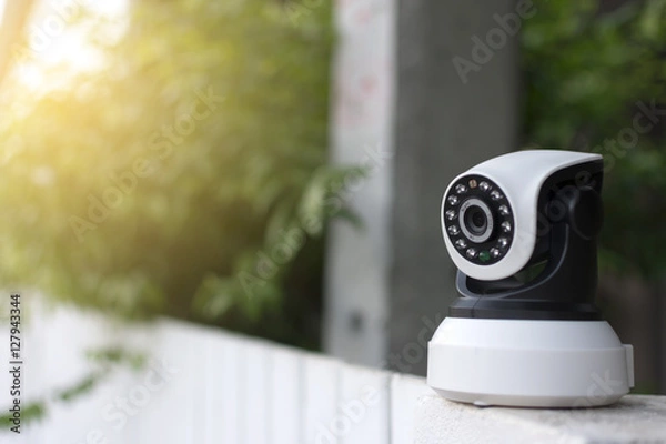 Obraz The CCTV security camera operating in home.