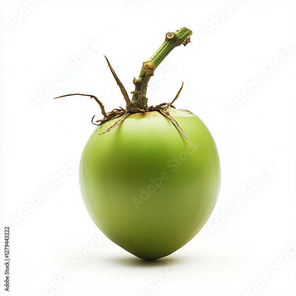 Obraz green apple on a green background