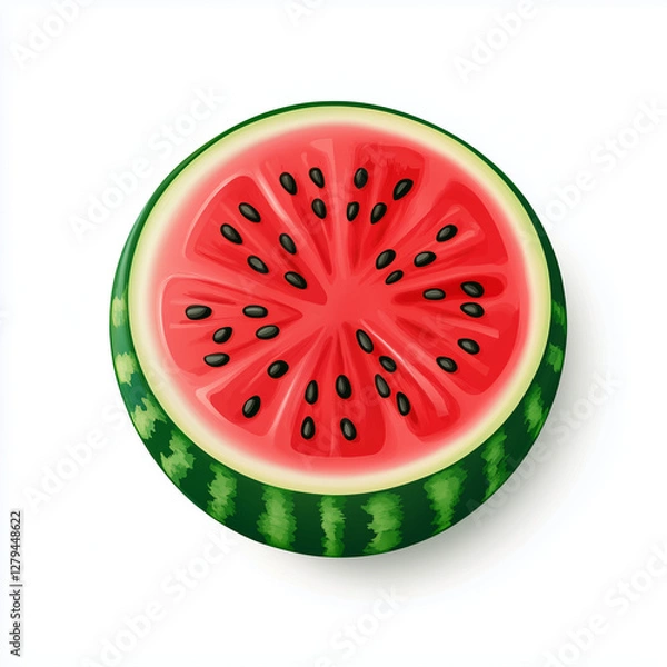 Obraz watermelon isolated on white background