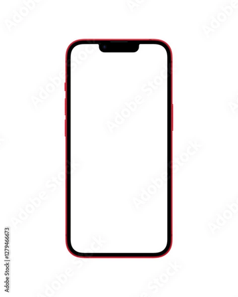 Fototapeta iPhone 14 Plus Red Front View