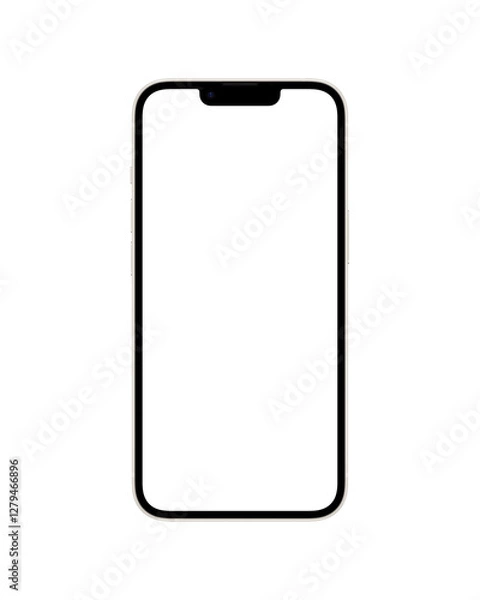 Fototapeta iPhone 14 Plus Starlight Front View