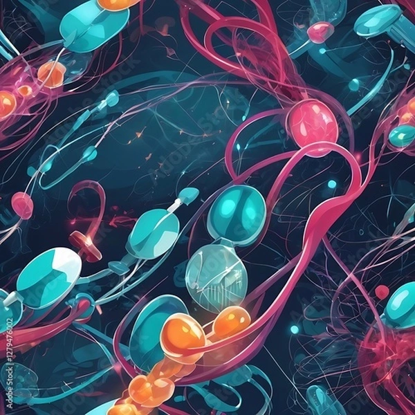 Obraz Healthcare and Medical Science Background for Modern Innovations