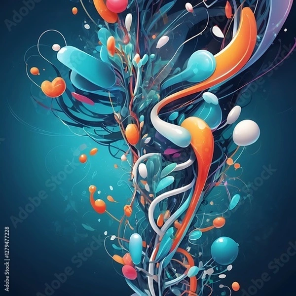 Obraz Healthcare and Medical Science Background for Modern Innovations